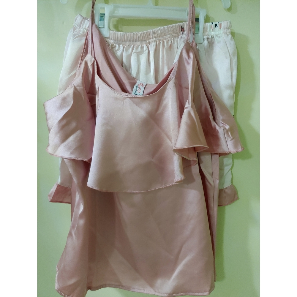 Satin Cami shorts pajamas set